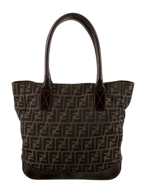 fendi zucca canvas tote bag|fendi zucca shopper.